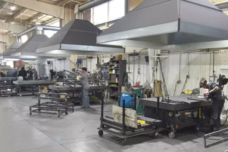 Flextur's Welding Department