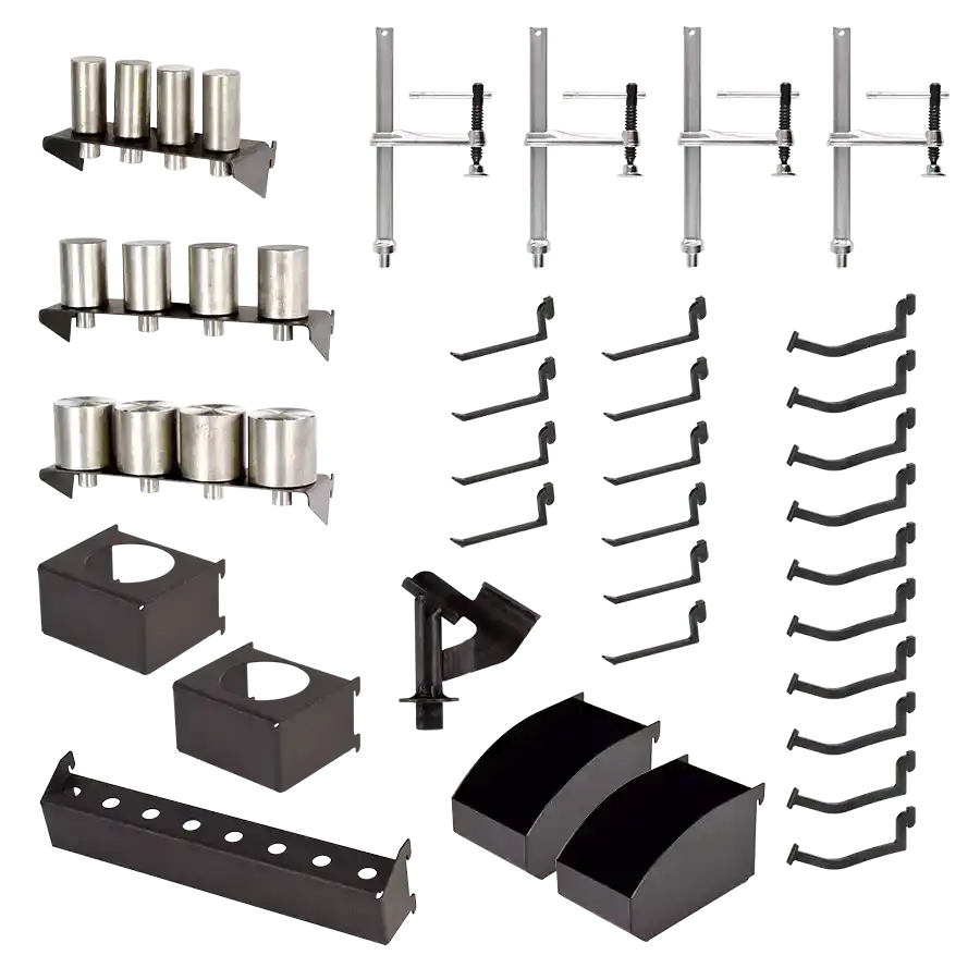 Mobile Welding Table Cart with 42 Piece Fixture & Gridlok Accessory Kit