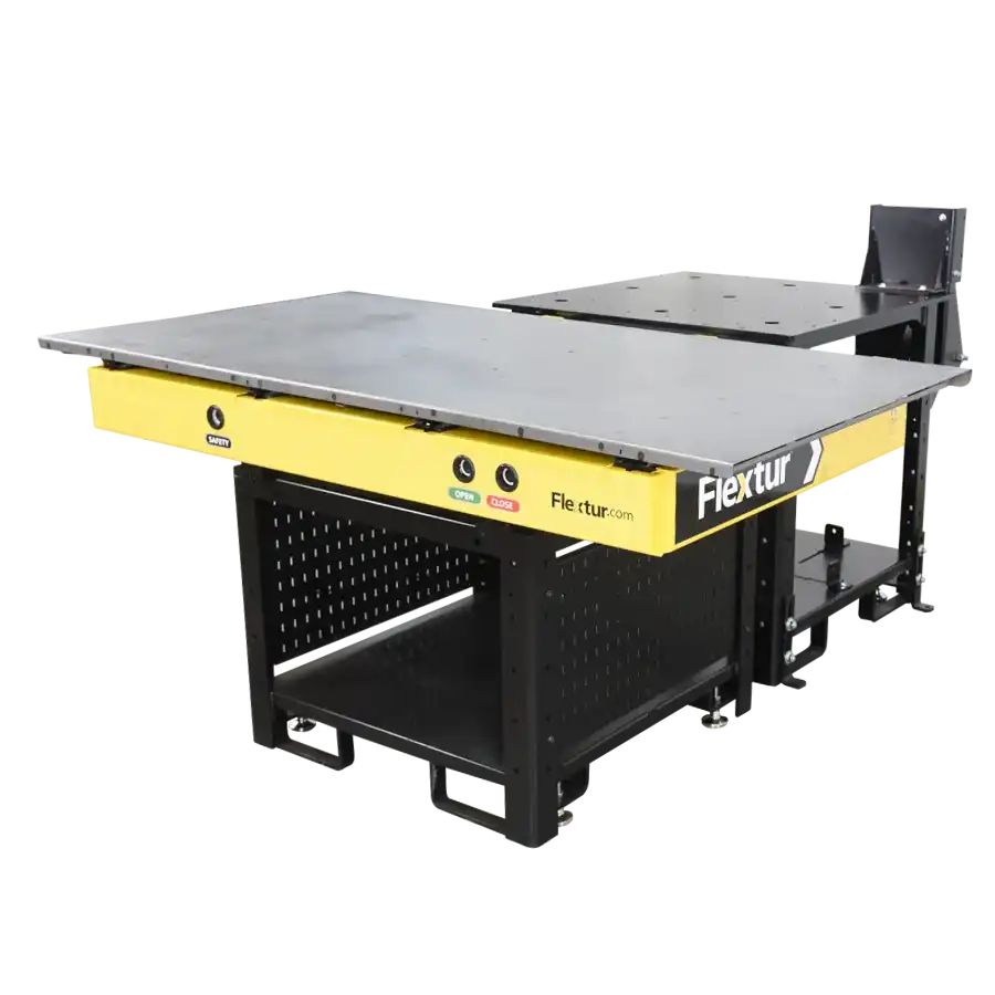 Flextur Cobot Docking Station with 36" x 72" Quick Change Table.