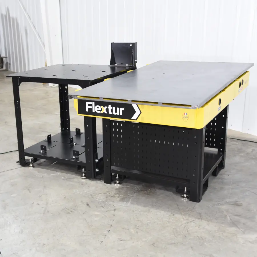 Cobot Quick-Change Table with 36"x36" Docking Station.