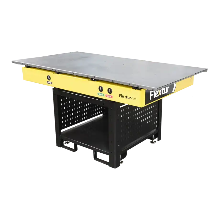 Flextur 72″ Cobot Quick-Change Fixture Plate with Quick Change Table.