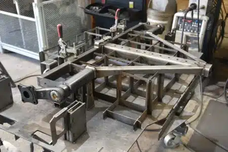 Custom fixturing setup created by Flextur