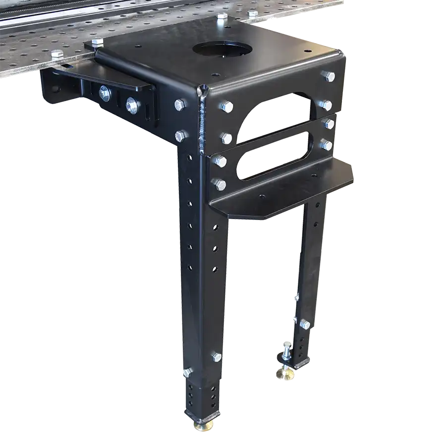 Flextur Cobot Pedestal – Sturdy and ergonomic mounting solution designed to provide a stable and secure base for collaborative robots in industrial workspaces.