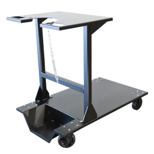 Flextur Cobot Pedestal Cart – Mobile and durable mounting solution designed for securely positioning and transporting collaborative robots in industrial environments.
