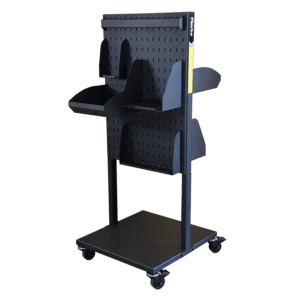 Flextur Mobile PPE Station – Portable and organized storage solution designed for easy access to personal protective equipment in industrial and workplace settings.