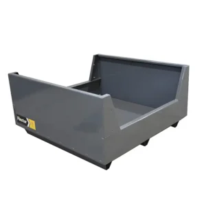 Industrial Metal Storage Bin Without Door Left Side View