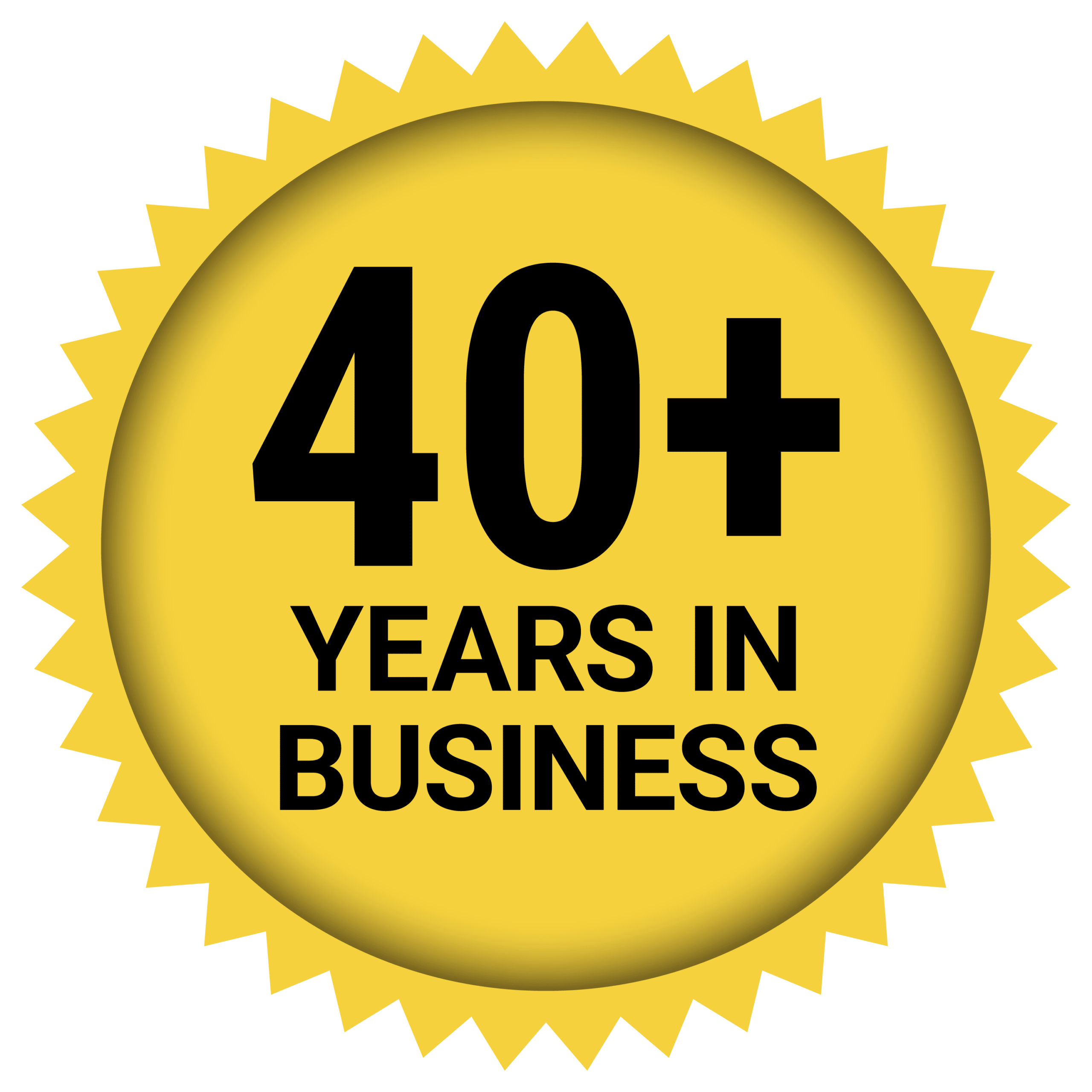 40+ years in business
