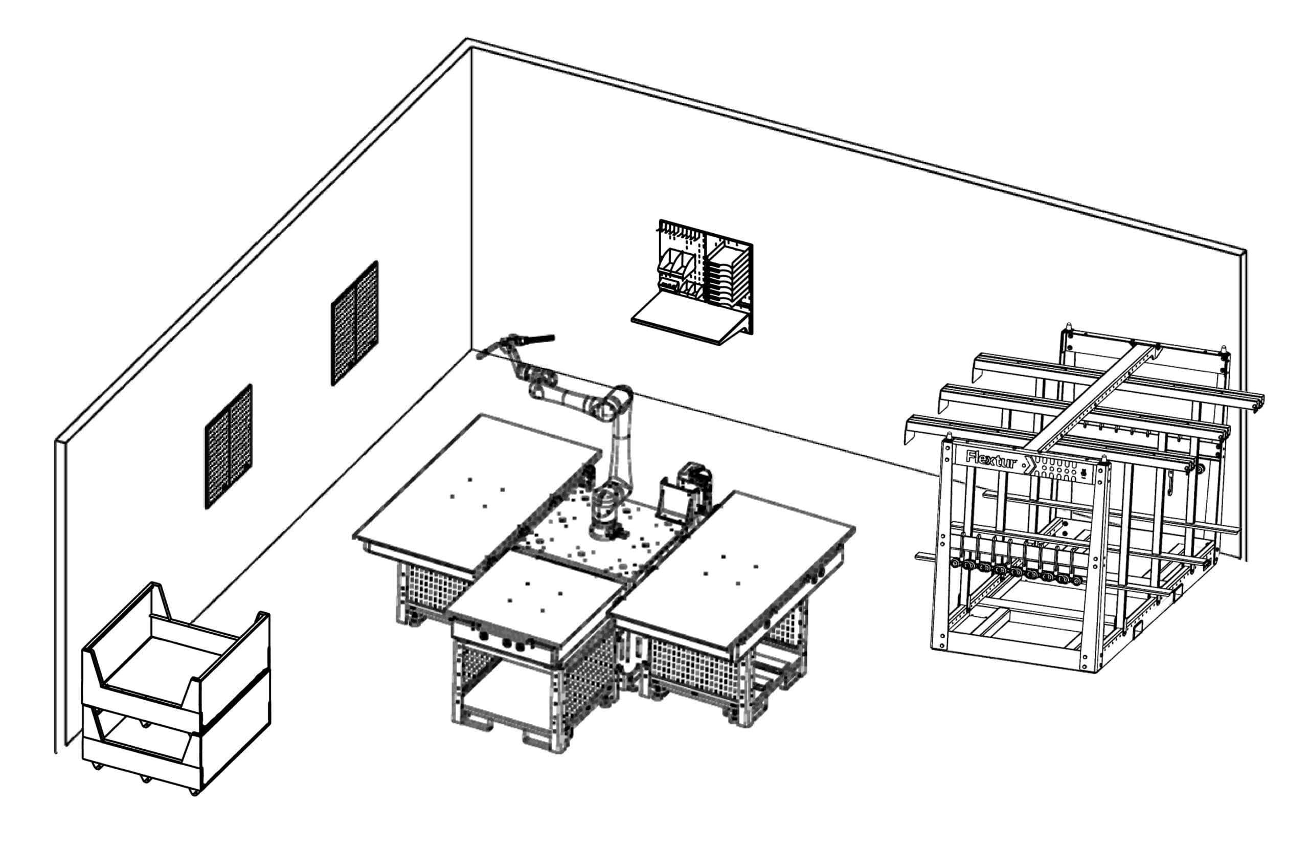 Cobot Welding Cell Layout