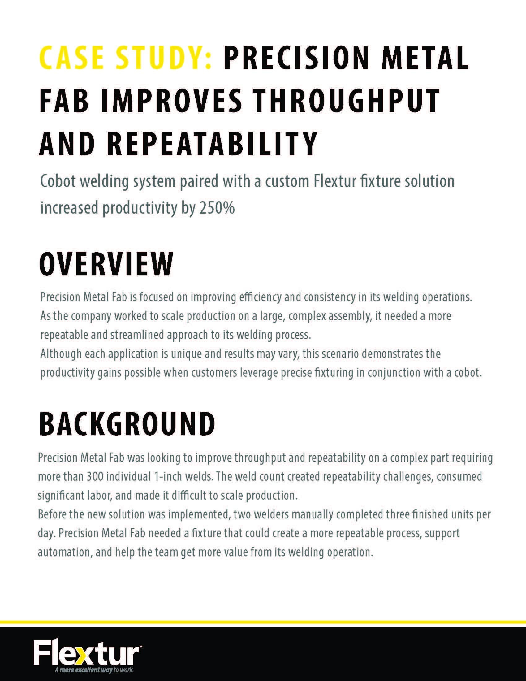 Precision Metal Fabrication Case Study